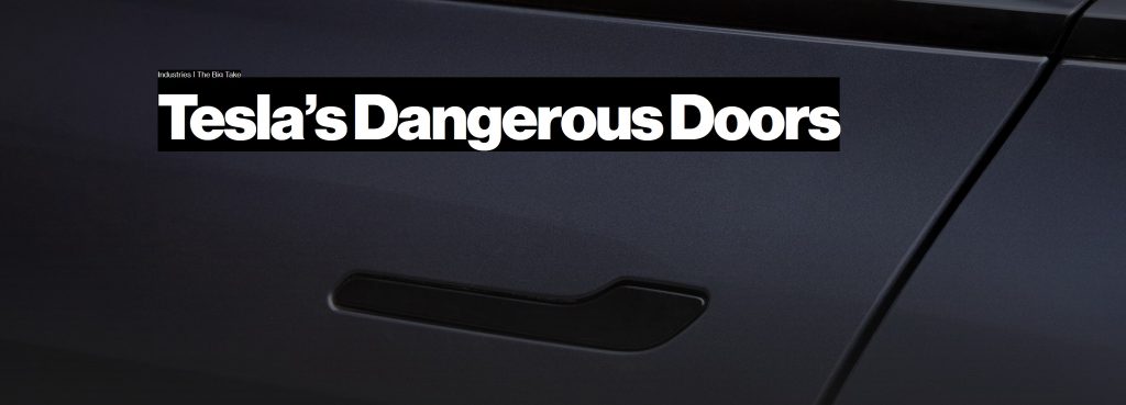 Tesla’s Door Design Can Trap People Inside